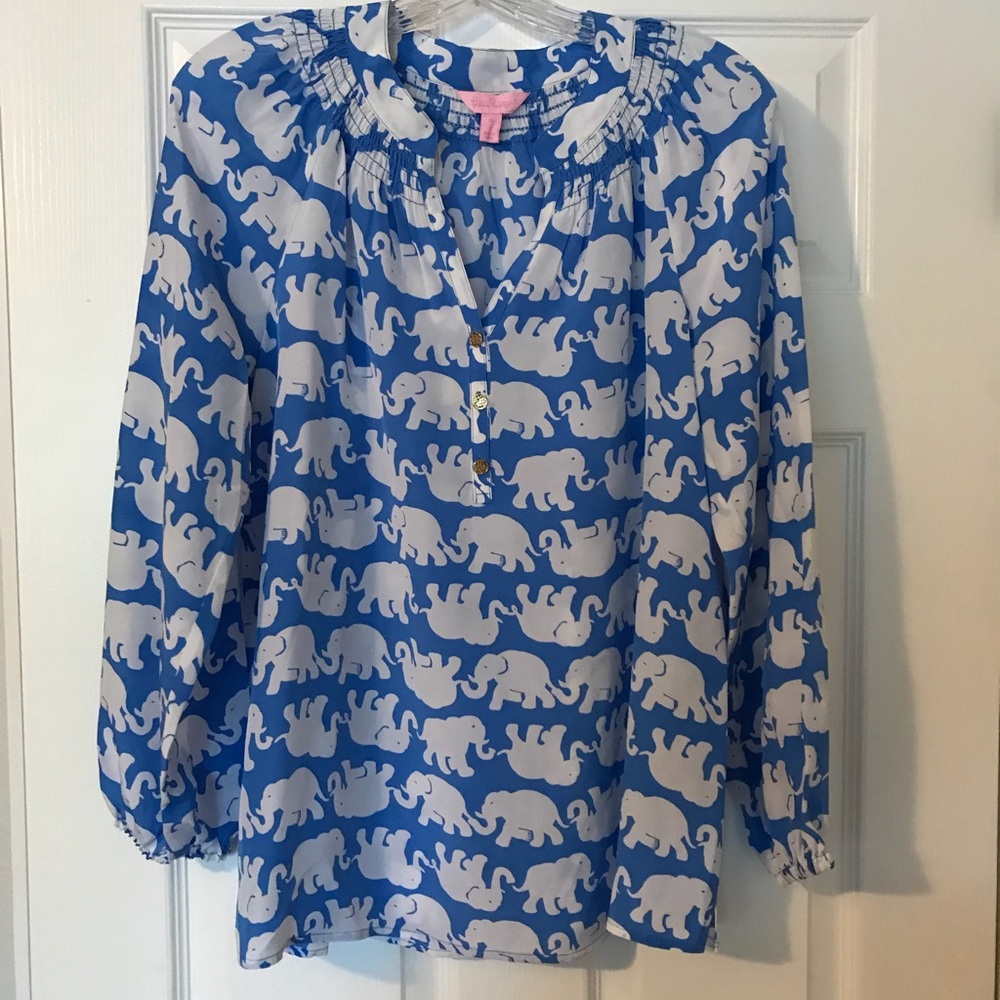 Lilly Pulitzer Elephant Blouse